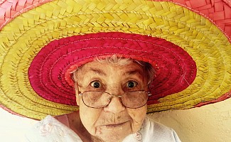 As I get older, I find that wearing bright colors cheers me up